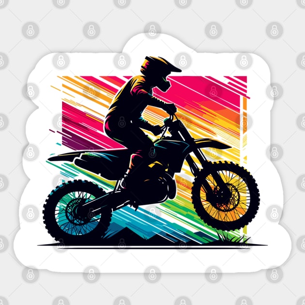 Motocross Ride Sticker by Vehicles-Art